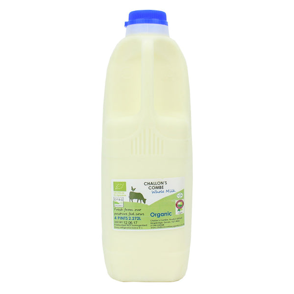 challons combe whole milk 4 pint